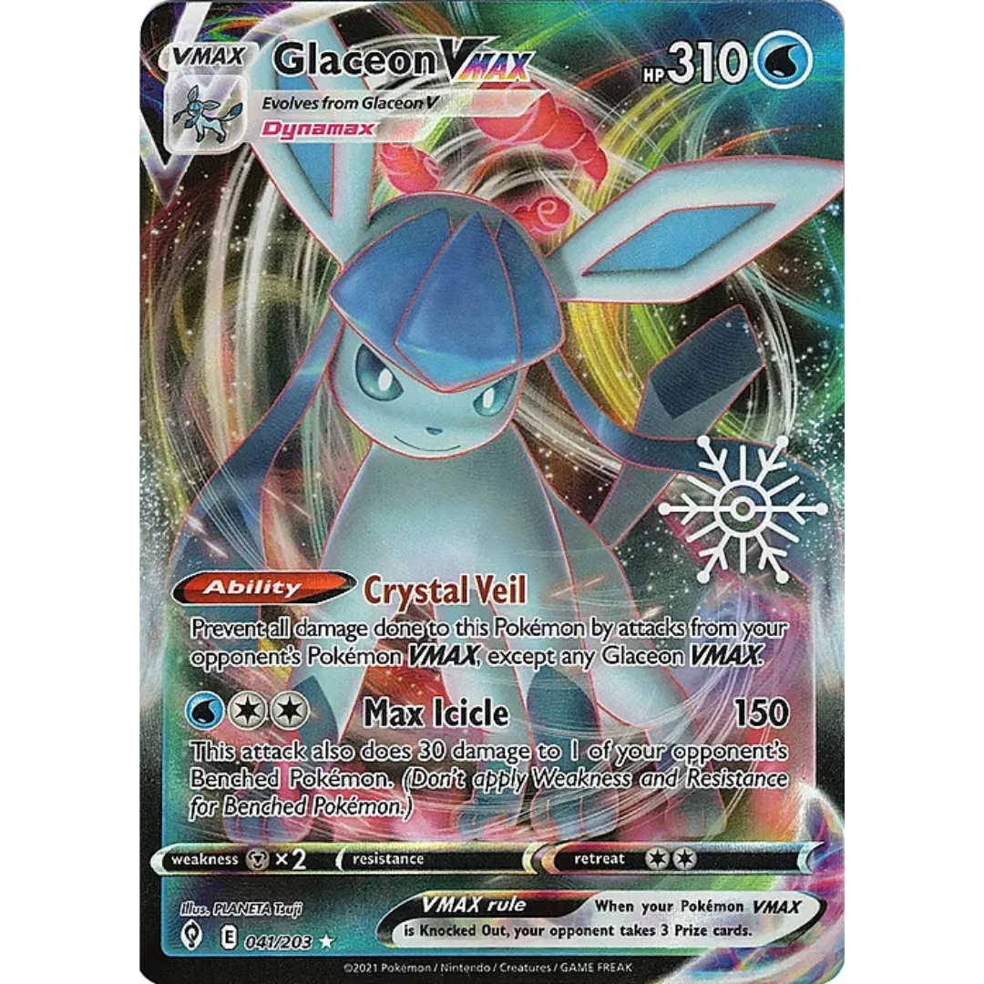 Glaceon Vmax E041 Snowflake